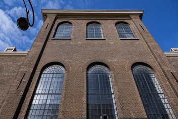 Oosterkerk (Eastern church) - 17th-Century Dutch Reformed church on Wittenburgergracht (Wittenburger) canal on Wittenburg in Amsterdam, The Netherlands.