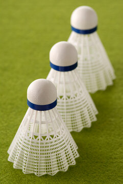 Three Badminton Birdies