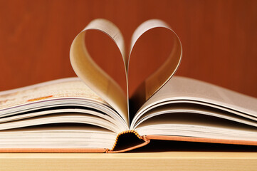 Book With Pages Shaped Like Heart