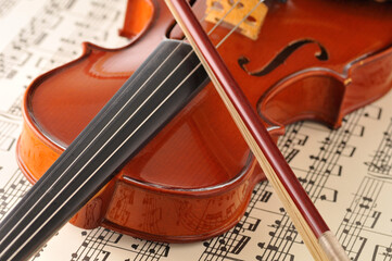 Violin and Sheet Music
