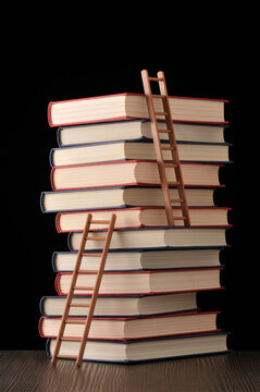 Ladders and Stack of Books