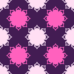 Seamless pattern with ethnic geometric ornament.