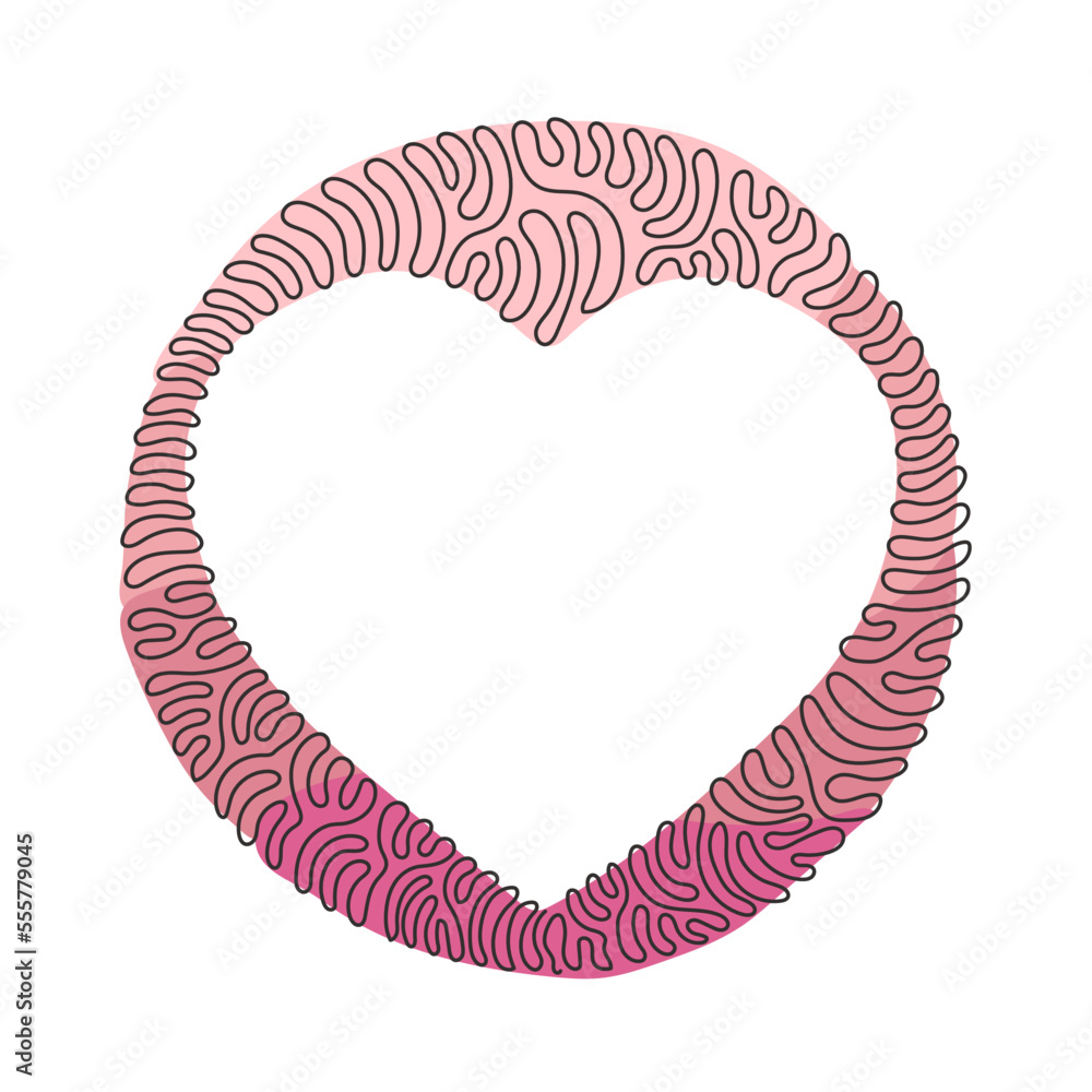 Poster single continuous line drawing poker playing cards suit heart design shape single icon. hearts suit 