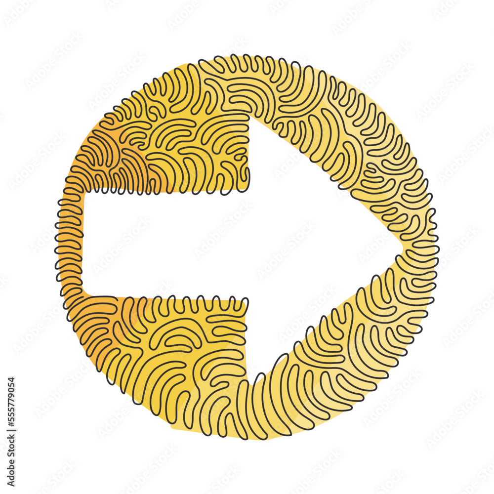 Poster single one line drawing flat arrow icon. arrow logo icon for your web site design, app, ui. arrow si