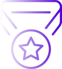 Simple medal icon