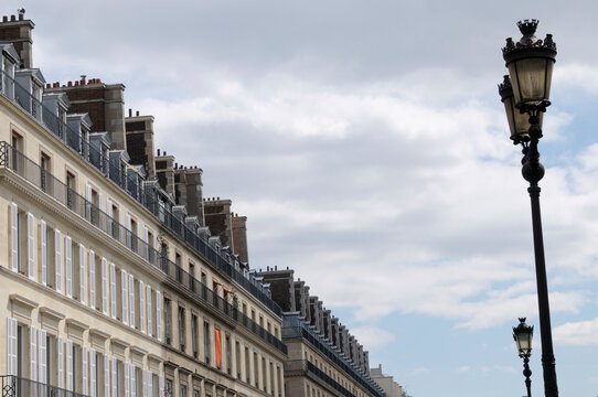Building and Lamppost, Rue de Rivoli, Paris, France