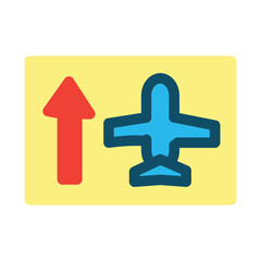 Obraz premium Airport Flat Icon