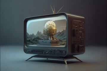 Alien Television Futuristic