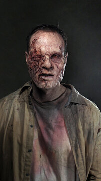 Scared Male zombie 