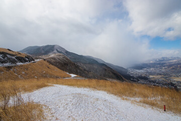 大分県由布市湯布院の雪景色