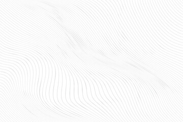 Naklejka na ściany i meble Abstract white and gray color, modern design stripes background with geometric round shape, wave pattern. Vector illustration.