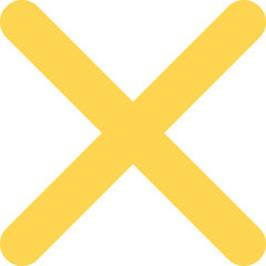 Obraz premium Yellow cross illustration