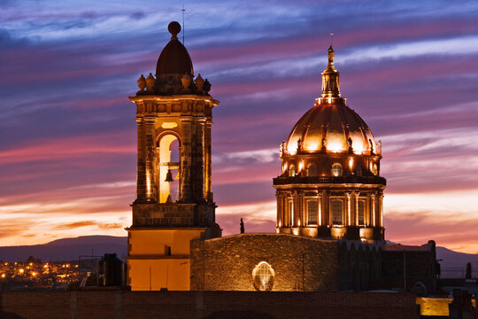 Las Monjas Monastery at Dusk, San Miguel de Allende, Mexico