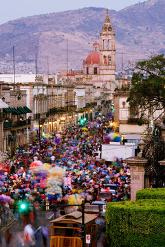 Street Festival, Avenida Madero, Morelia, Michoacan, Mexico