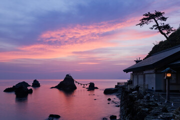 Meoto Iwa, Ise, Watarai District, Mie Prefecture, Kansai Region, Honshu, Japan