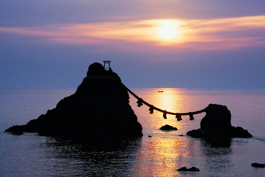 Meoto Iwa, Ise, Watarai District, Mie Prefecture, Kansai Region, Honshu, Japan