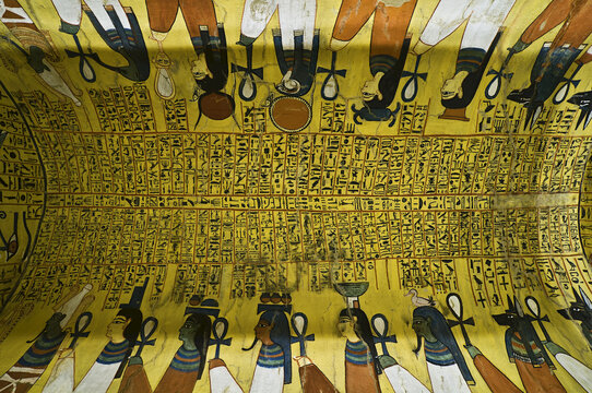 Procession of Gods, Tomb of Pashedu, Deir Al-Medina, west Bank, Luxor, Egypt