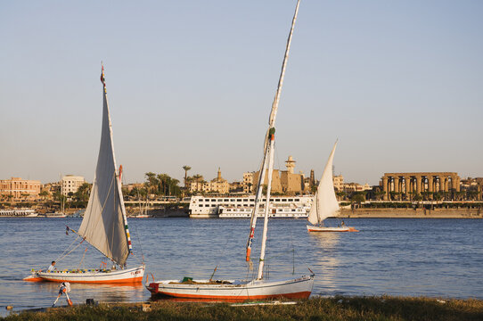 Boats, Nile River, Luxor, Egypt