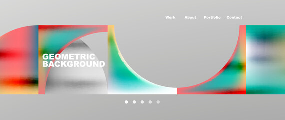 Overlapping circles abstract background template