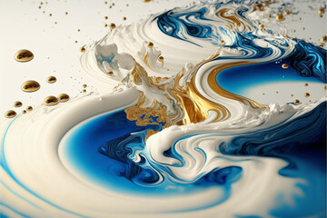 高級な金と大理石またはマーブルのテクスチャ　Generative AI