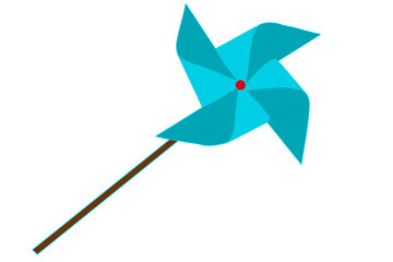 CATAVENTO AZUL, DESENHO, PNG