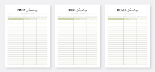 Inventory Management Tracker. Product Inventory Tracker. Food Inventory Tracker. Pantry Inventory Tracker. Freezer Inventory Tracker. Kitchen Inventory Tracker. Fridge Inventory Tracker.