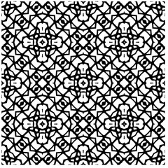 Vector pattern in geometric ornamental style. Black and white abstract background .Seamless repeat pattern.