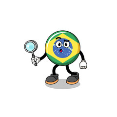 Mascot of brazil flag searching