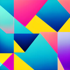Obraz premium Summer Lake - Geometric Abstract Background 