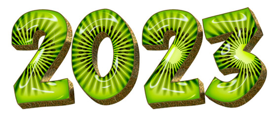 2023 Kiwi Text 3D