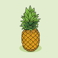 illustration of pineapple