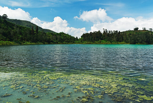 Telaga Warna (Colorful Lake), Dieng Plateau, Java, Indonesia