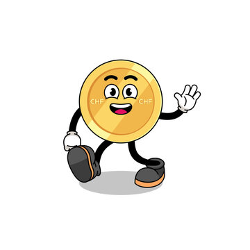 recommend clip art: swiss franc cartoon walking