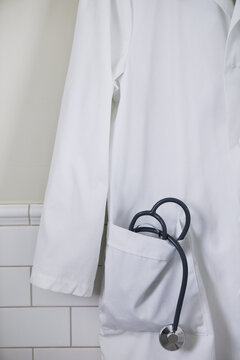 Stethoscope in Pocket of Lab Coat