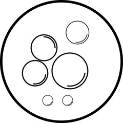 bubble vector trendy line icon on white background..eps