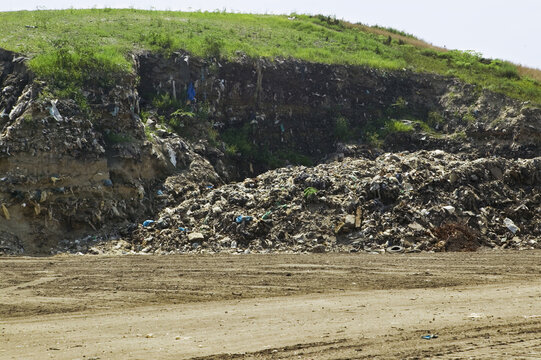 Dune of Waste Materials, Nantucket Landfill, Nantucket, Massachusetts, USA