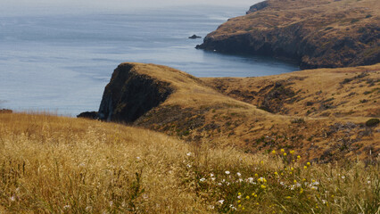 Fototapeta na wymiar Channel Islands National Park, Santa Cruz Island California, USA