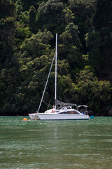 Summer on board a catamaran yacht