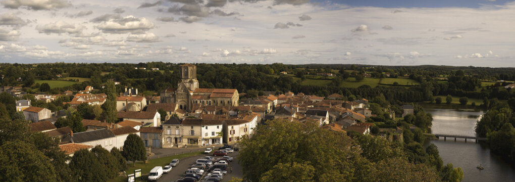 View of Vouvant, France
