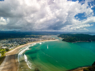 Fototapeta premium Donut Island, Whangamata New Zealand 