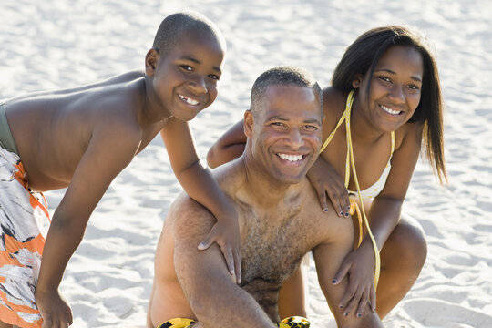 Portrait of Family at Beach