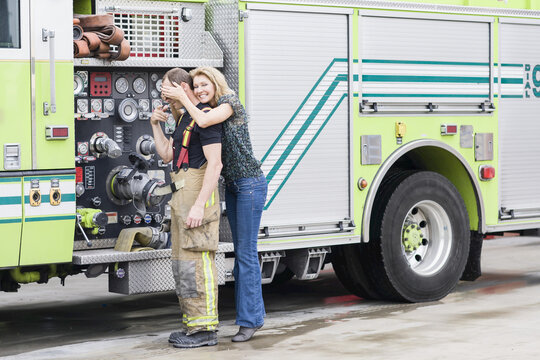 Firefighter and Girlfriend, Florida, USA