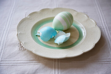 Easter Eggs on Plate