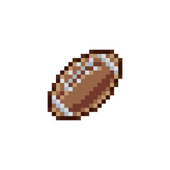 American football ball, sport pixel art