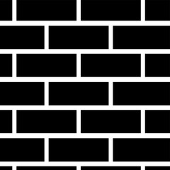 Brick Wall Icon Vector Design Template illustration on white background..eps