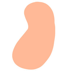 Orange Abstract Blob