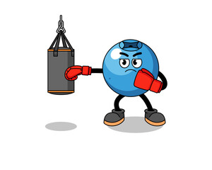 Illustration of blueberry boxer