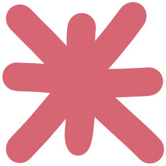 Pink and Red Abstract Blob