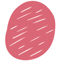 Pink and Red Abstract Blob