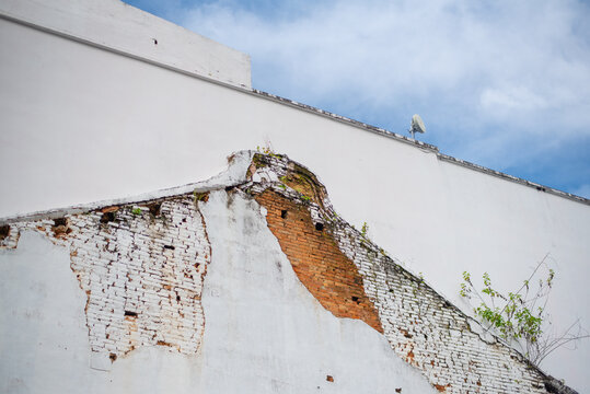 peeling paint on wall